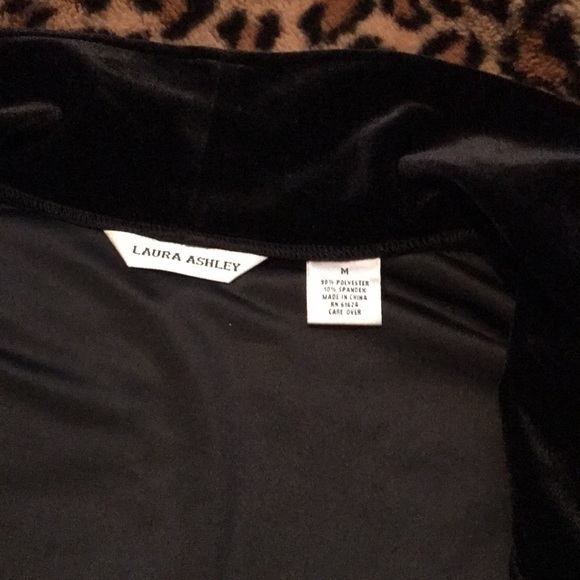 Laura Ashley black jacket duster size medium / O31 - Picture 5 of 5